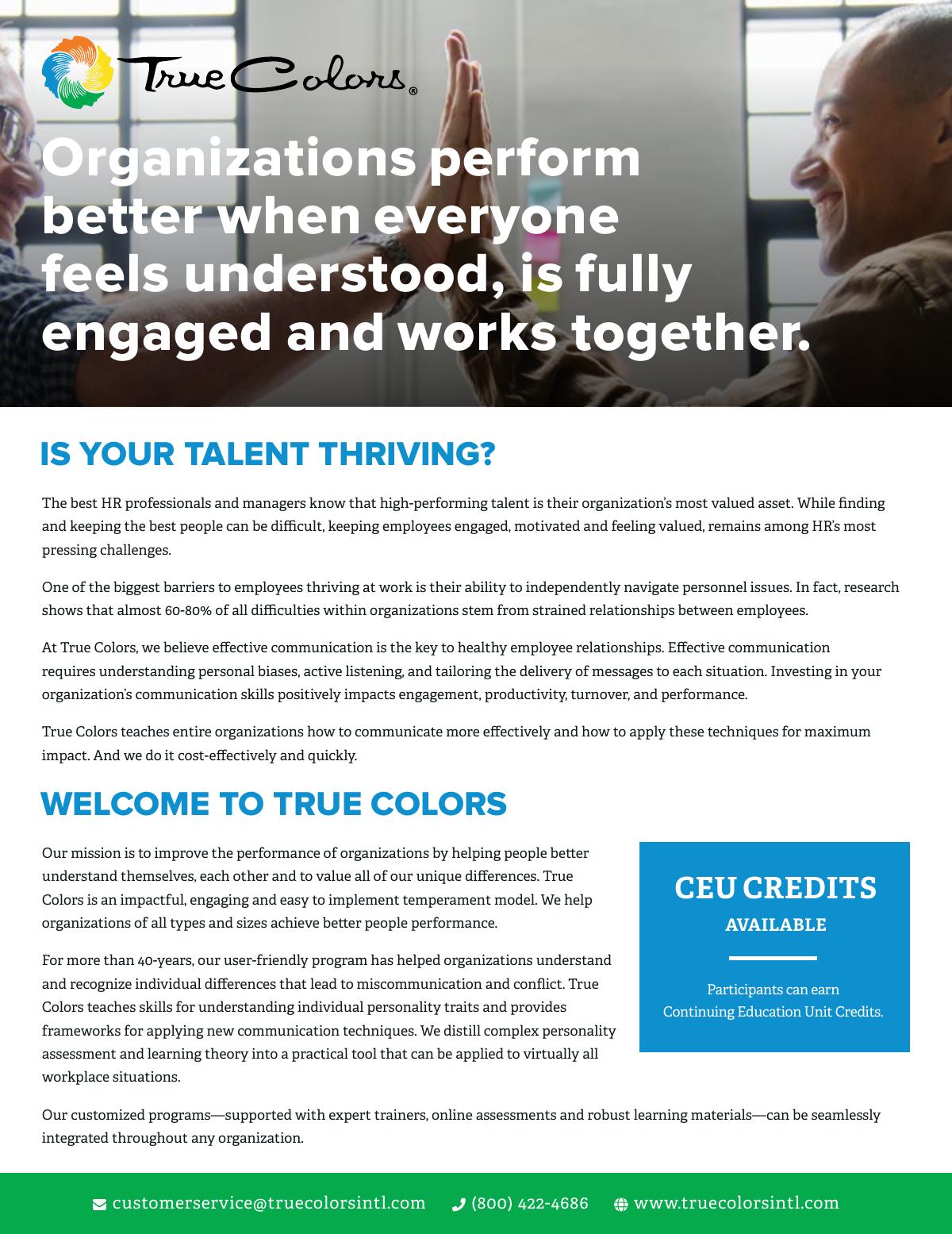Is your Talent Thriving?