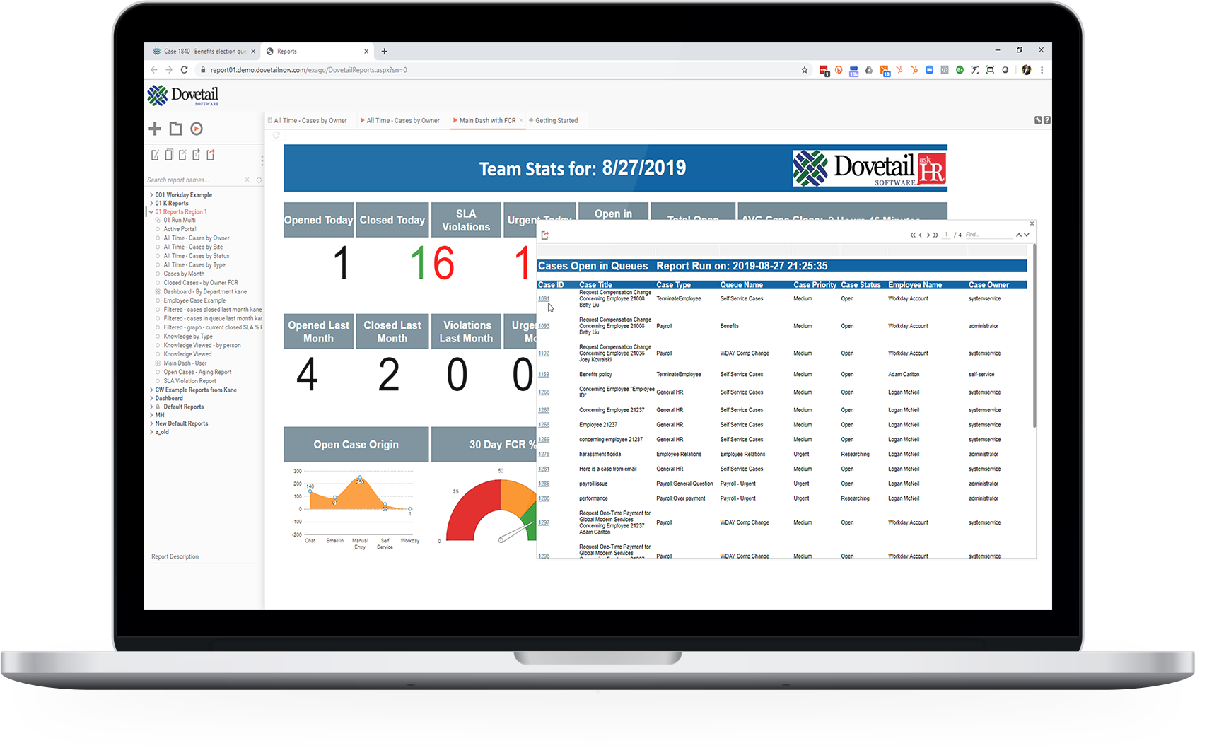 Dovetail HR Case Management Reporting & Analytics