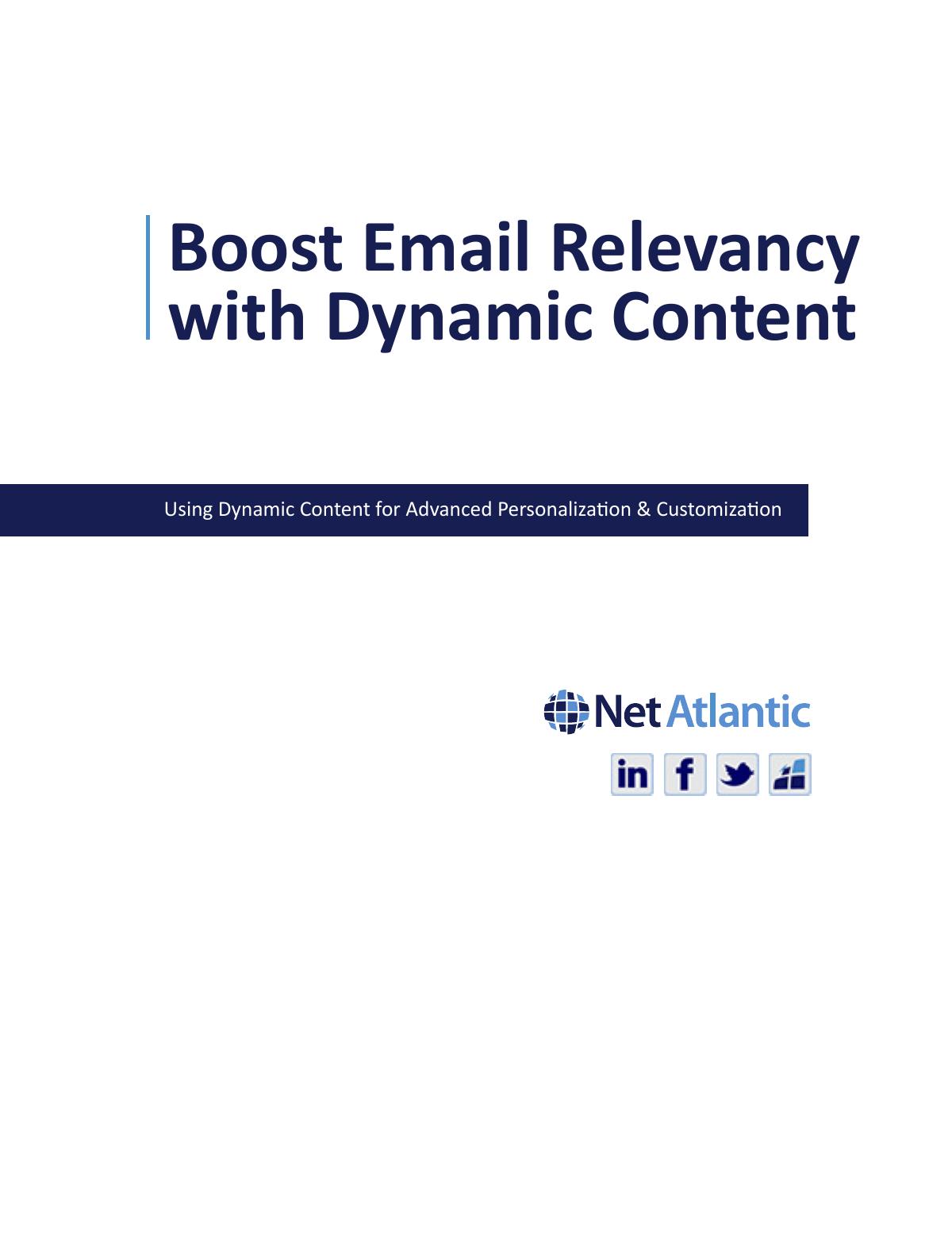 Boost Email Relevancy with Dynamic Content