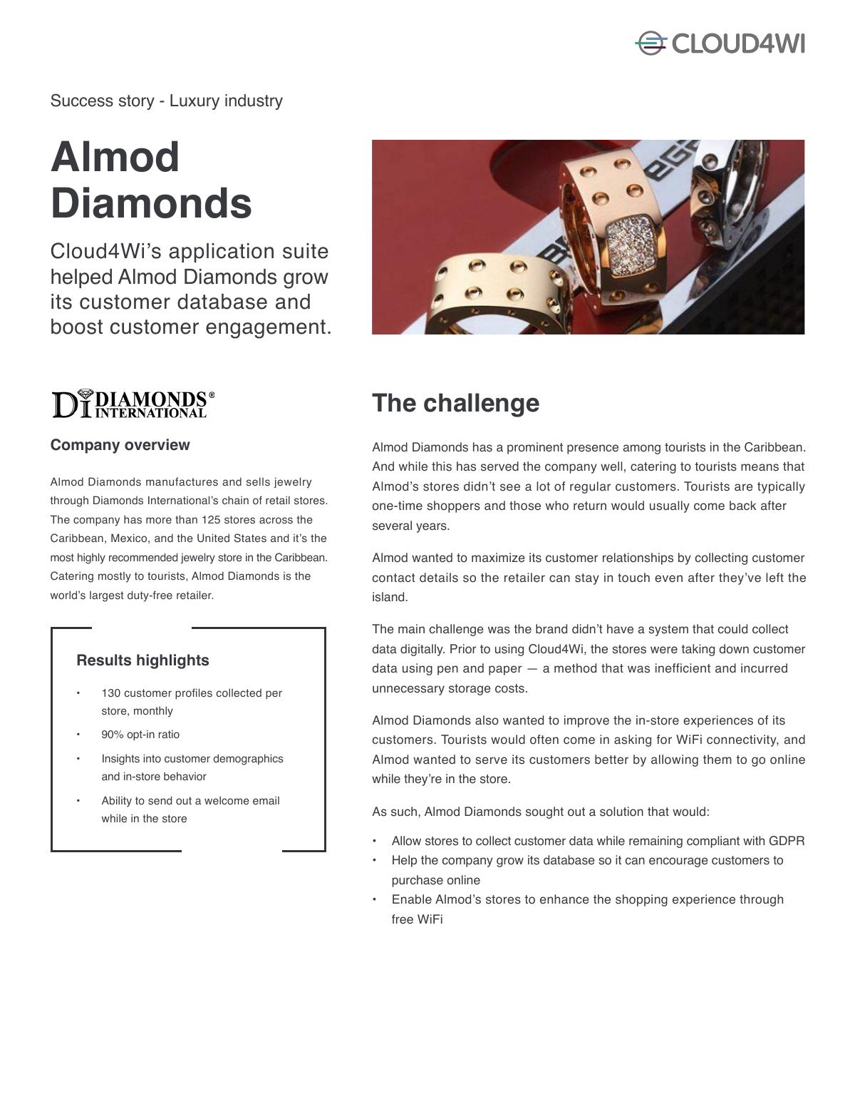 Almod Diamonds Success Story